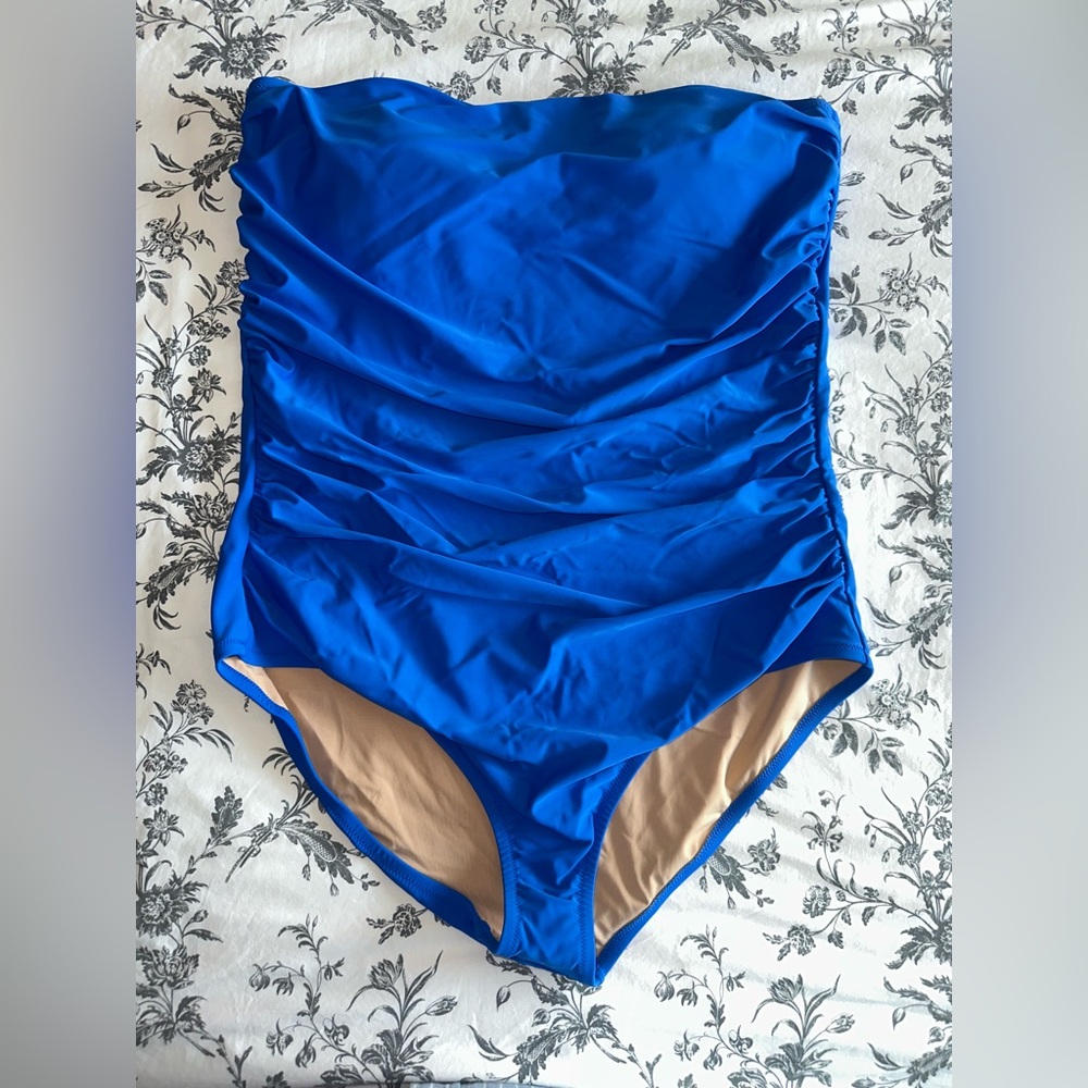J. Crew Blue Women's One Piece Swimsuit